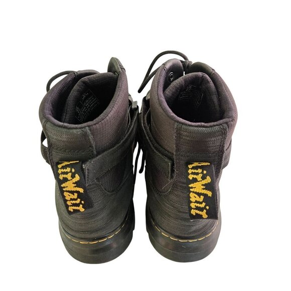 Dr. Martens Combs Tech ll Black Ripstop Nubuck Leather Combat Boots Size 13 - Picture 5 of 12